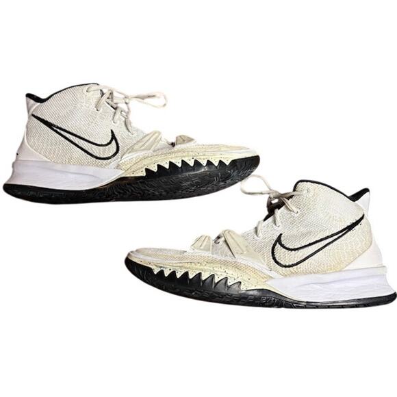 Nike Kyrie 7 VII Basketball Shoes White Black Men’s Performance Sneakers sz 13 main image 4